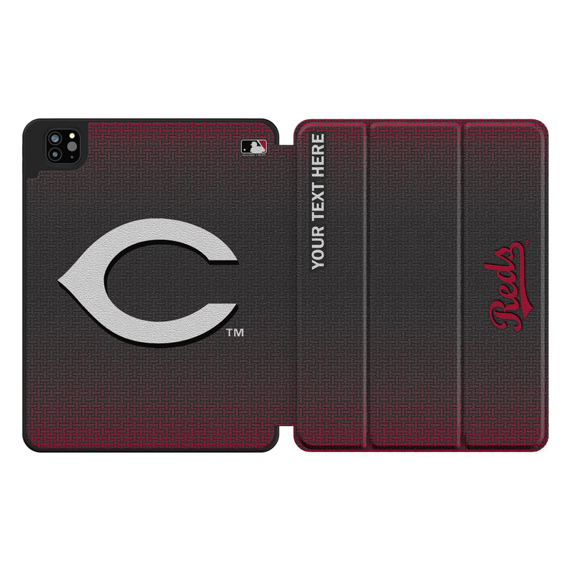 Cincinnati Reds Personalized Linen iPad Tablet Case for Apple iPad
