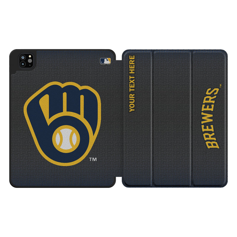 Milwaukee Brewers Personalized Linen iPad Tablet Case for Apple iPad