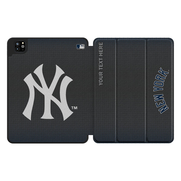 New York Yankees Personalized Linen iPad Tablet Case for Apple iPad
