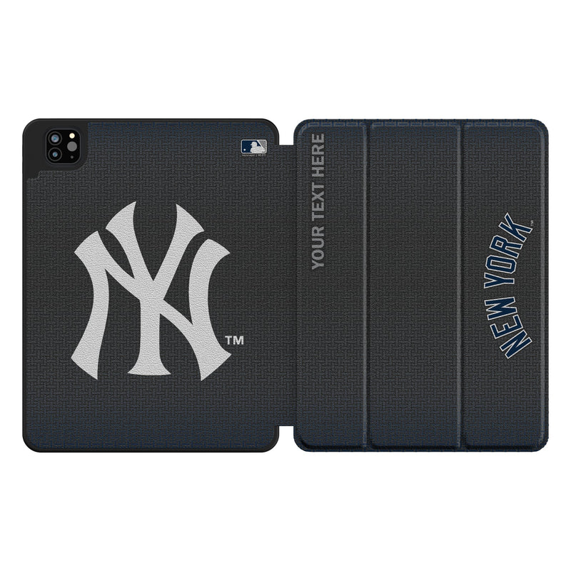 New York Yankees Personalized Linen iPad Tablet Case for Apple iPad