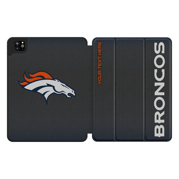 Denver Broncos Personalized Linen iPad Tablet Case for Apple iPad