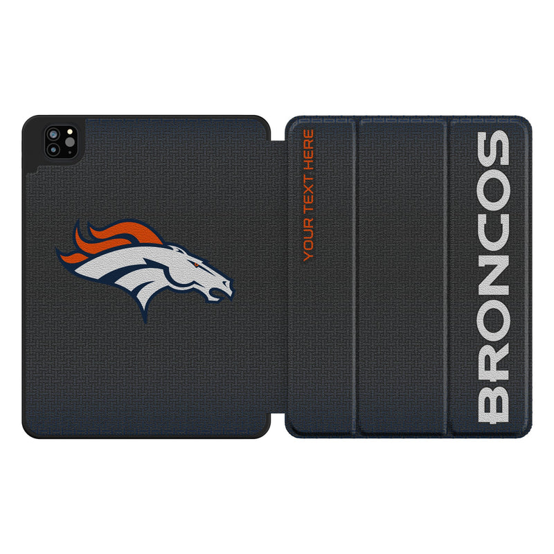 Denver Broncos Personalized Linen iPad Tablet Case for Apple iPad