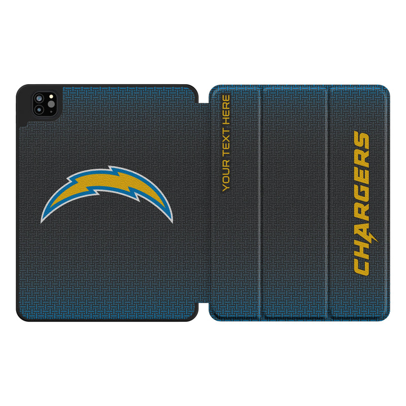 Los Angeles Chargers Personalized Linen iPad Tablet Case for Apple iPad