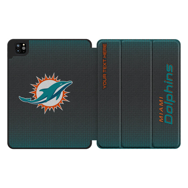 Miami Dolphins Personalized Linen iPad Tablet Case for Apple iPad