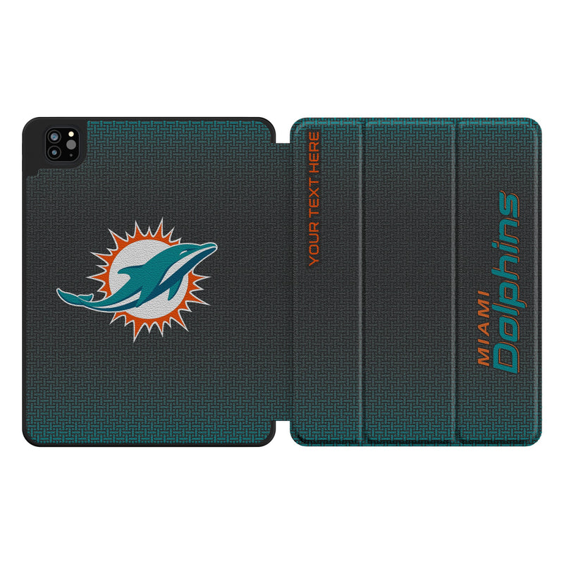Miami Dolphins Personalized Linen iPad Tablet Case for Apple iPad
