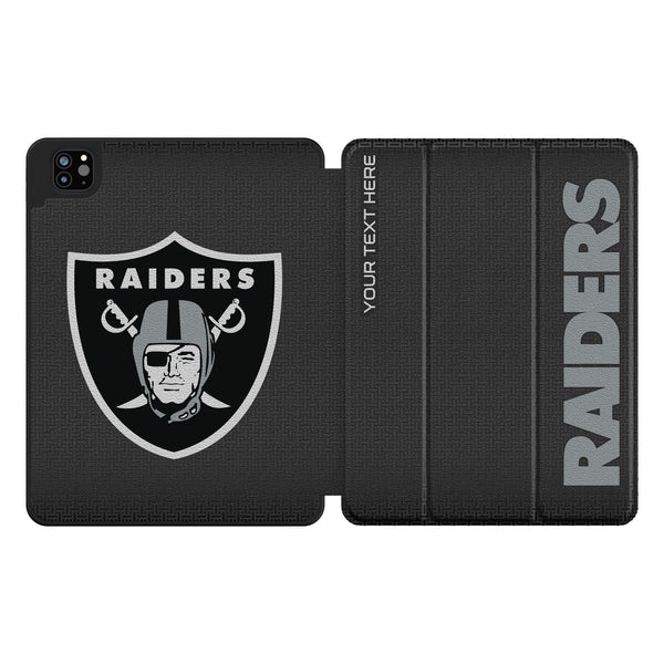 Las Vegas Raiders Personalized Linen iPad Tablet Case for Apple iPad