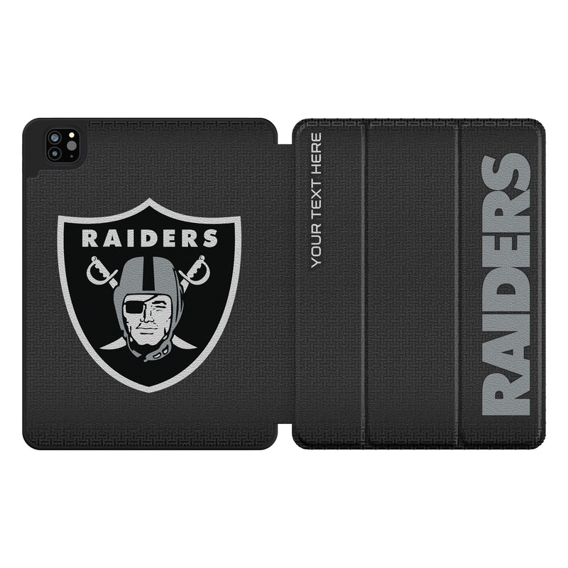 Las Vegas Raiders Personalized Linen iPad Tablet Case for Apple iPad