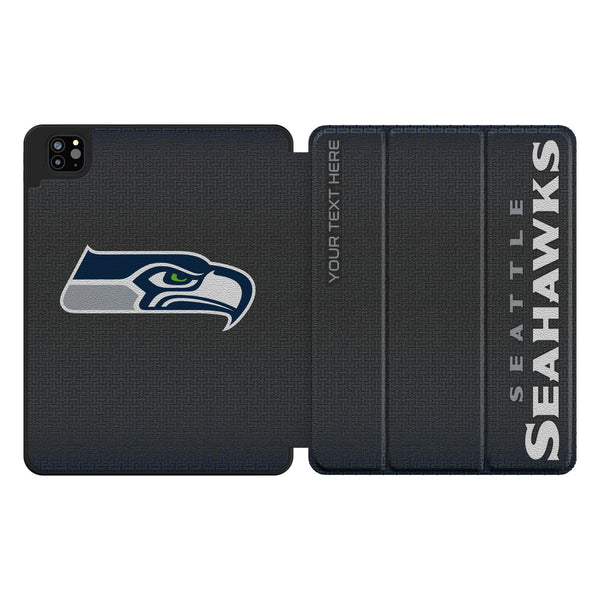 Seattle Seahawks Personalized Linen iPad Tablet Case for Apple iPad