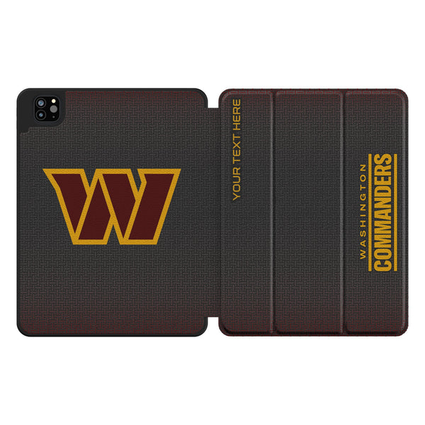 Washington Commanders Personalized Linen iPad Tablet Case for Apple iPad