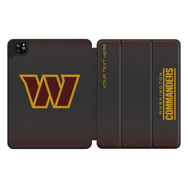 Washington Commanders Personalized Linen iPad Tablet Case for Apple iPad