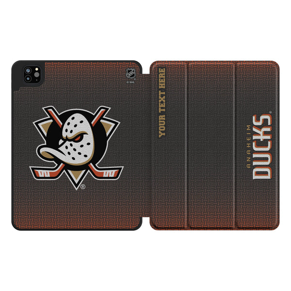 Anaheim Ducks Personalized Linen iPad Tablet Case for Apple iPad