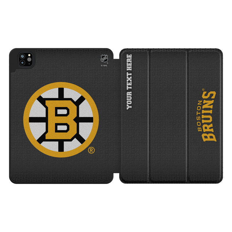 Boston Bruins Personalized Linen iPad Tablet Case for Apple iPad