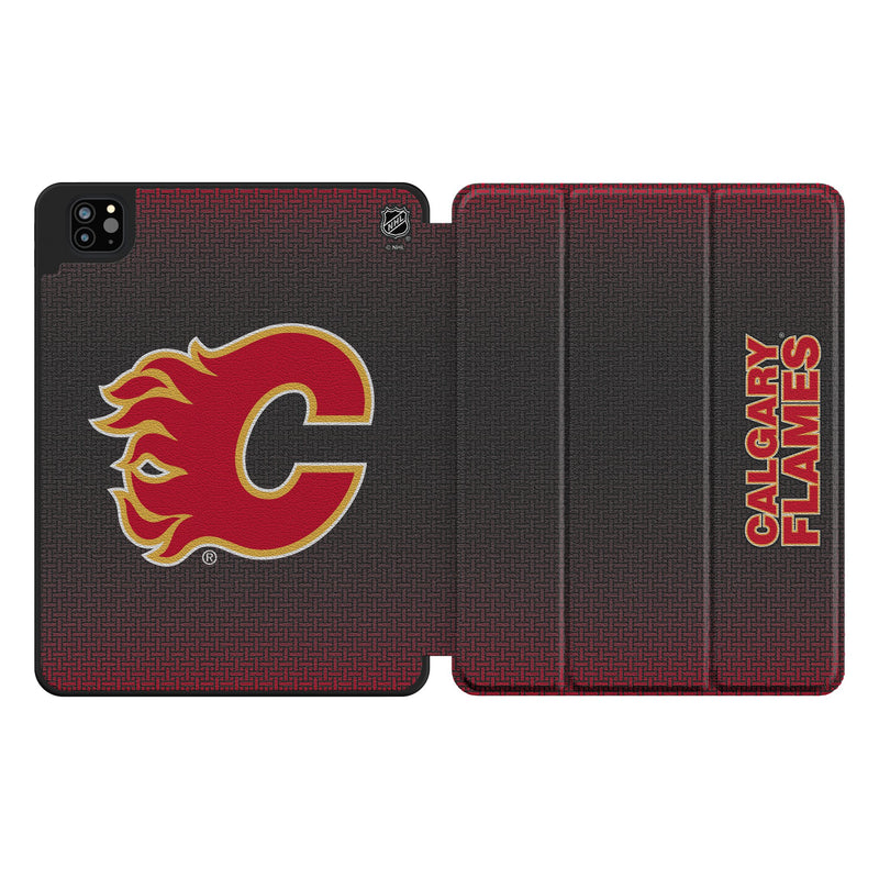 Calgary Flames Linen iPad Tablet Case for Apple iPad