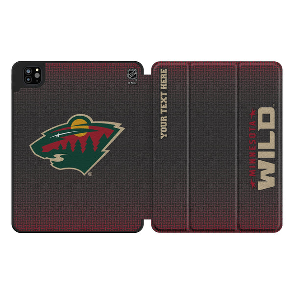 Minnesota Wild Personalized Linen iPad Tablet Case for Apple iPad