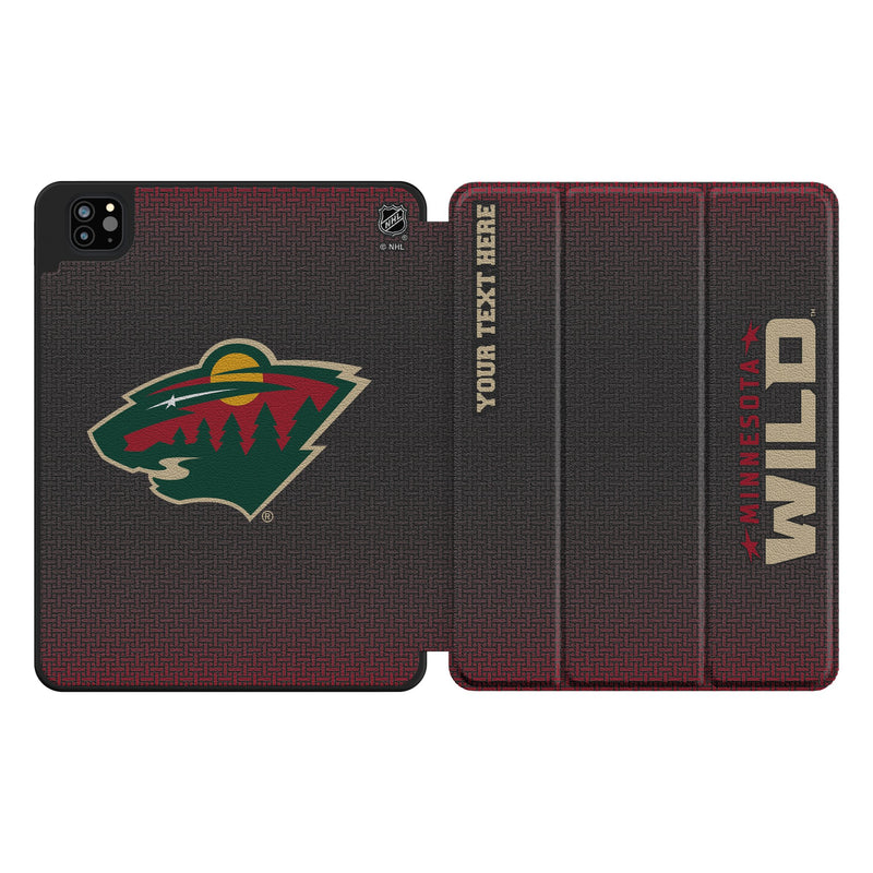 Minnesota Wild Personalized Linen iPad Tablet Case for Apple iPad