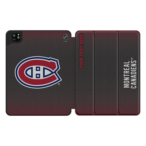 Montreal Canadiens Personalized Linen iPad Tablet Case for Apple iPad
