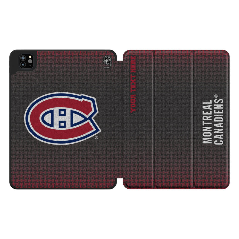 Montreal Canadiens Personalized Linen iPad Tablet Case for Apple iPad