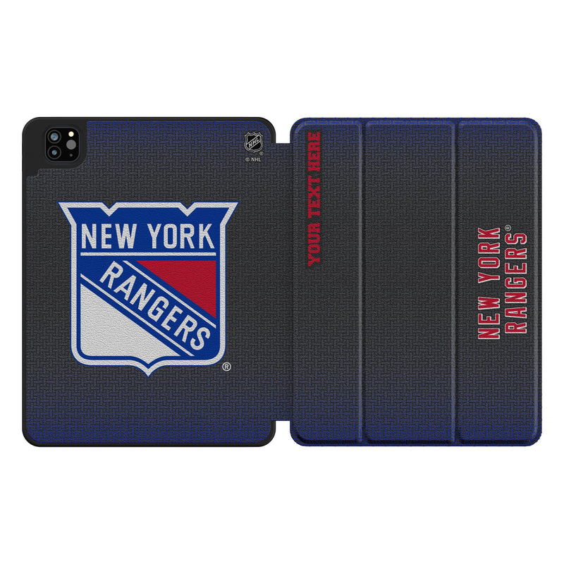 New York Rangers Personalized Linen iPad Tablet Case for Apple iPad