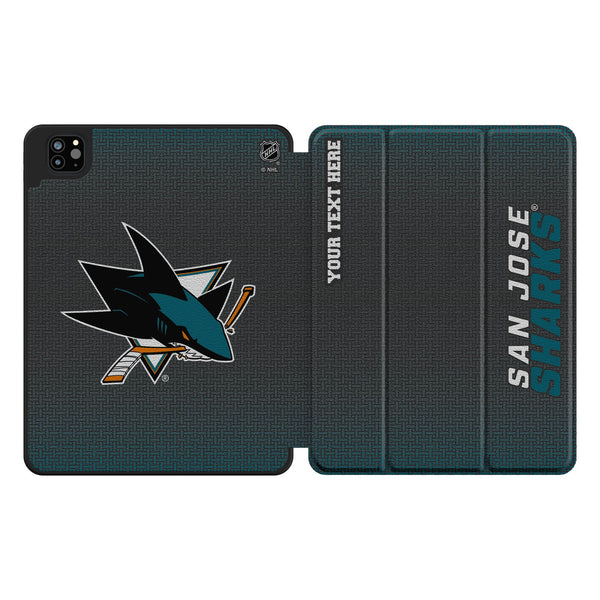 San Jose Sharks Personalized Linen iPad Tablet Case for Apple iPad