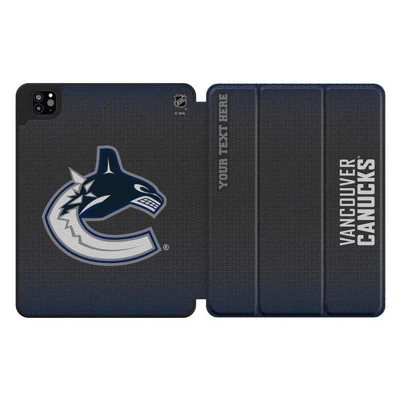 Vancouver Canucks Personalized Linen iPad Tablet Case for Apple iPad