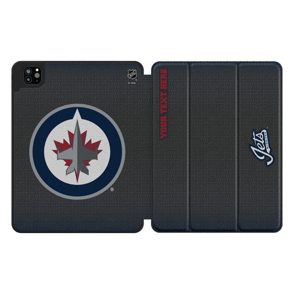 Winnipeg Jets Personalized Linen iPad Tablet Case for Apple iPad