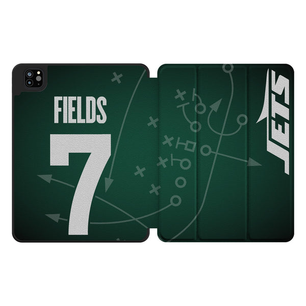 Justin Fields New York Jets 7 Game Tactic iPad Tablet Case for Apple iPad