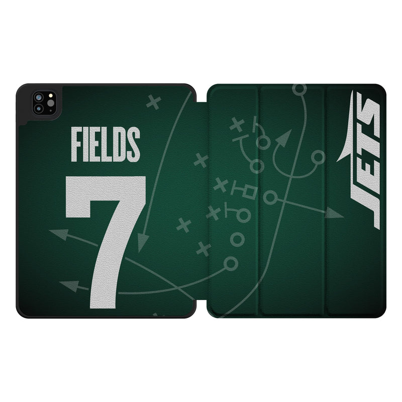 Justin Fields New York Jets 7 Game Tactic iPad Tablet Case for Apple iPad