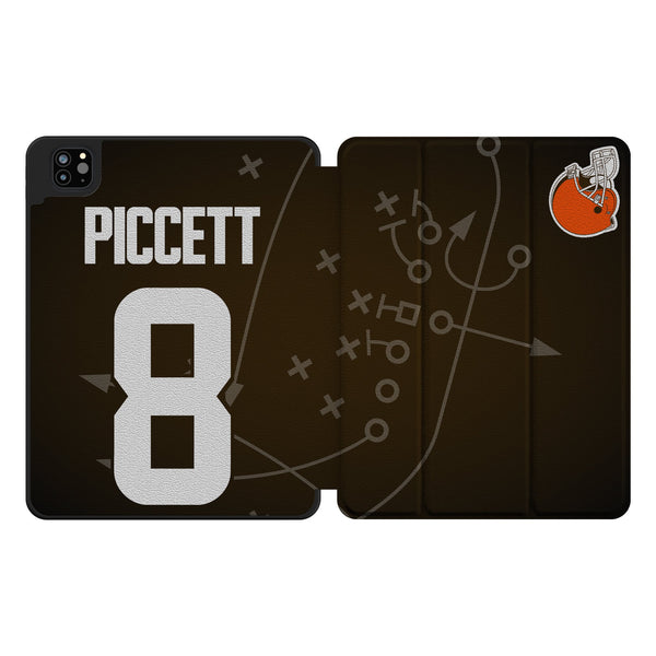 Kenny Pickett Cleveland Browns 8 Game Tactic iPad Tablet Case for Apple iPad