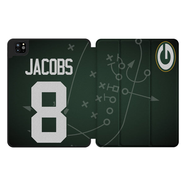 Josh Jacobs Green Bay Packers 8 Ready iPad Tablet Case for Apple iPad