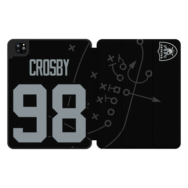 Maxx Crosby Las Vegas Raiders 98 Ready iPad Tablet Case for Apple iPad