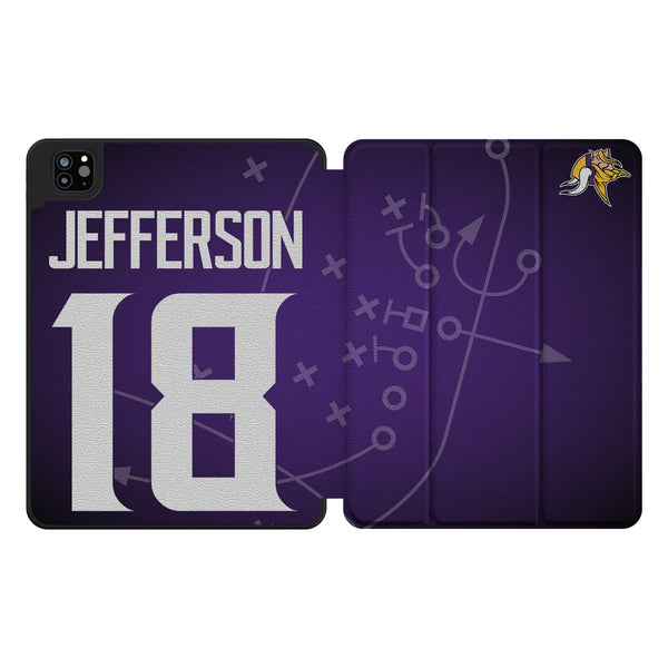 Justin Jefferson Minnesota Vikings 18 Ready iPad Tablet Case for Apple iPad