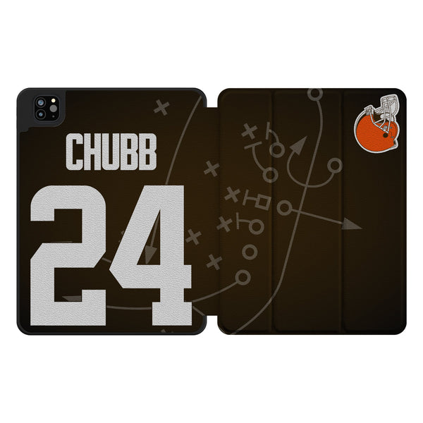 Nick Chubb Cleveland Browns 24 Ready iPad Tablet Case for Apple iPad