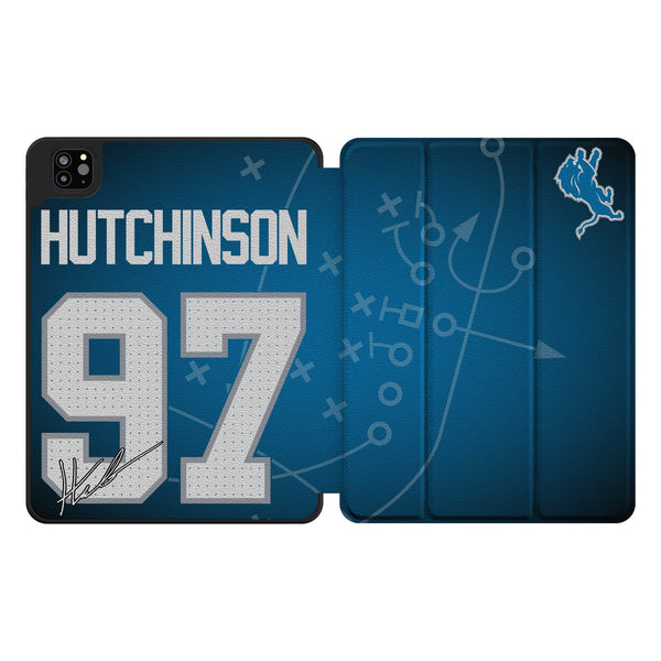 Aidan Hutchinson Detroit Lions 97 Ready iPad Tablet Case for Apple iPad
