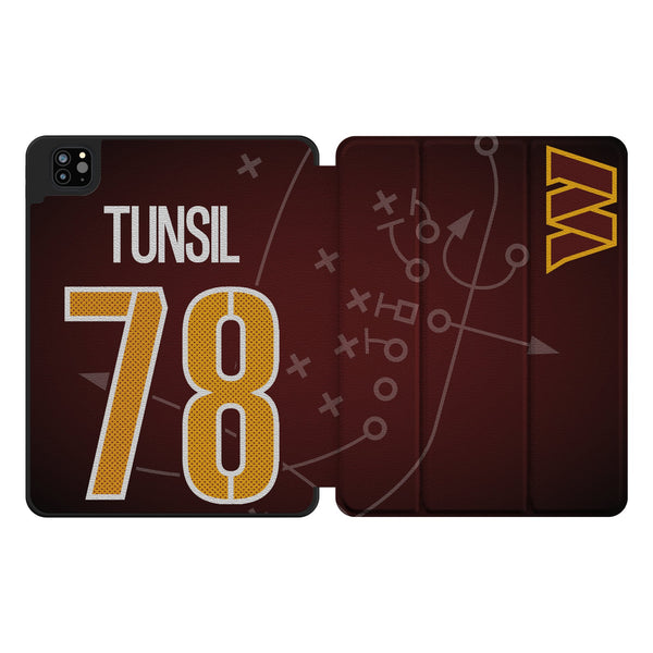 Laremy Tunsil Washington Commanders 78 Game Tactic iPad Tablet Case for Apple iPad