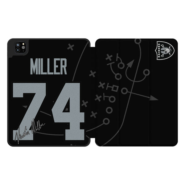 Kolton Miller Las Vegas Raiders 74 Ready iPad Tablet Case for Apple iPad