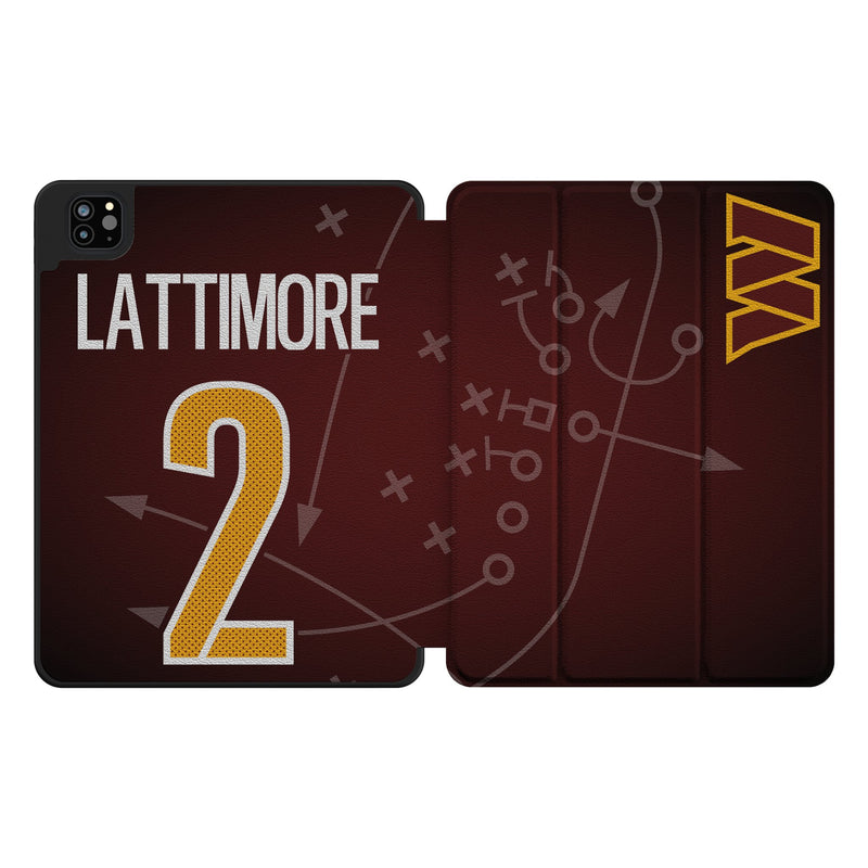 Marshon Lattimore Washington Commanders 2 Game Tactic iPad Tablet Case for Apple iPad