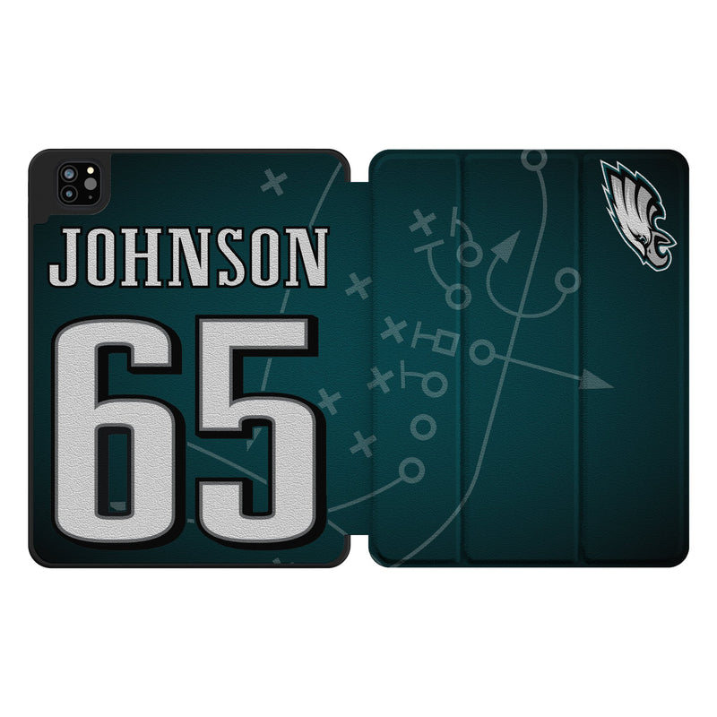 Lane Johnson Philadelphia Eagles 65 Ready iPad Tablet Case for Apple iPad