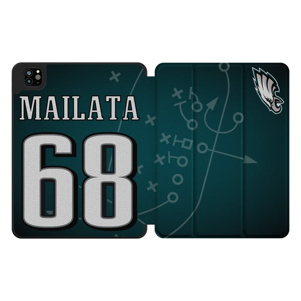 Jordan Mailata Philadelphia Eagles 68 Ready iPad Tablet Case for Apple iPad