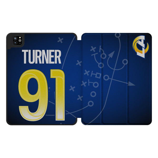 Kobie Turner Los Angeles Rams 91 Ready iPad Tablet Case for Apple iPad