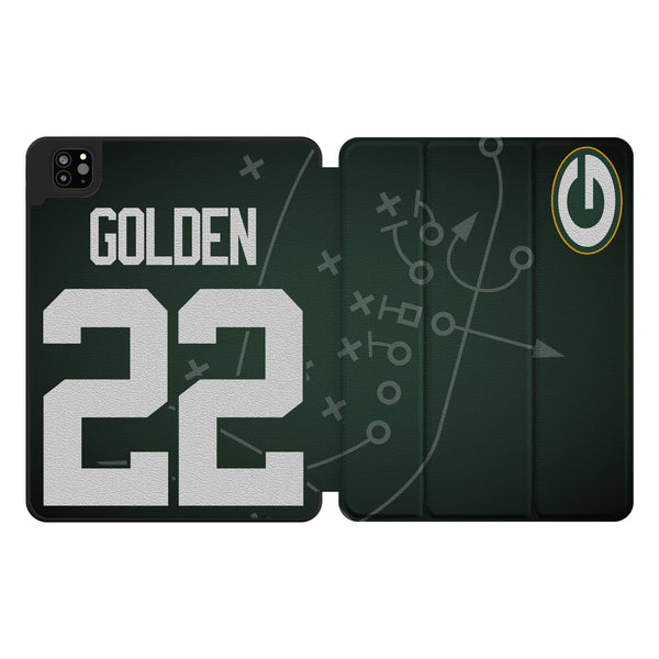Matthew Golden Green Bay Packers 22 Game Tactic iPad Tablet Case for Apple iPad