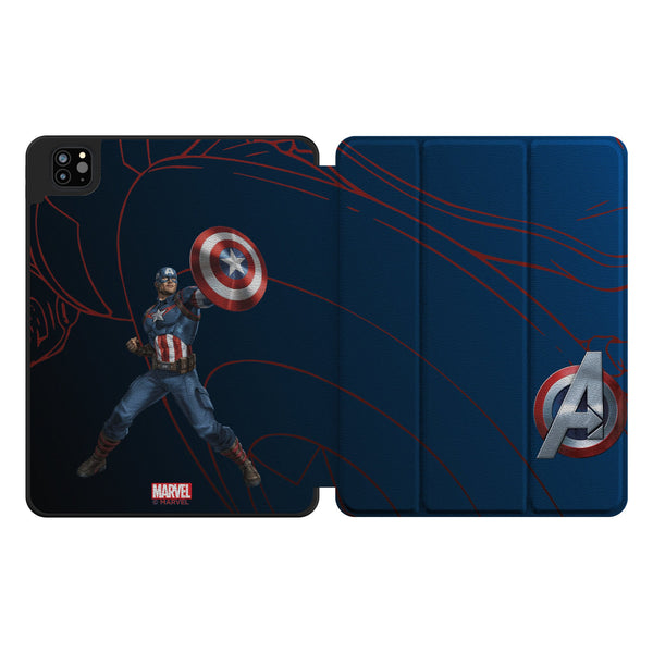Marvel Avengers Captain America MechLine iPad Tablet Case for Apple iPad