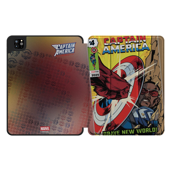 Marvel Avengers Sam Wilson Captain America Classic Cover iPad Tablet Case for Apple iPad