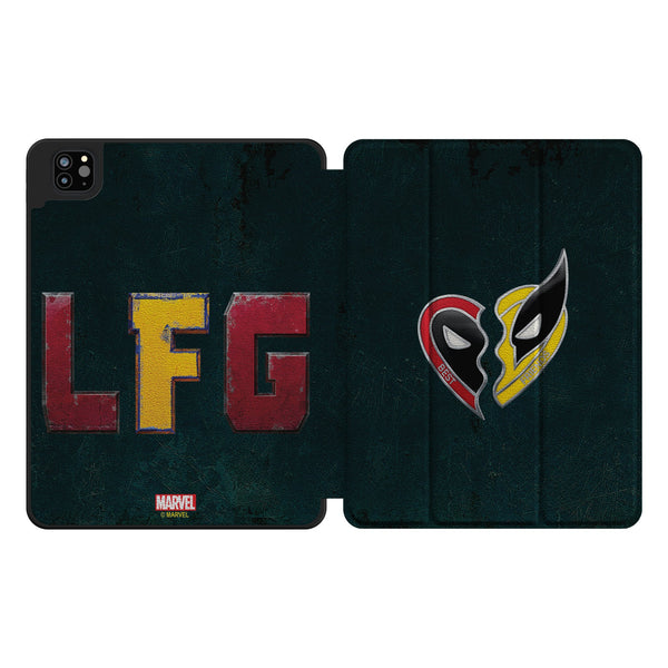 Marvel Deadpool Wolverine Badge iPad Tablet Case for Apple iPad