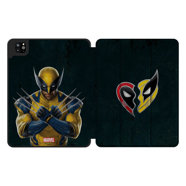 Marvel Deadpool Wolverine Badge iPad Tablet Case