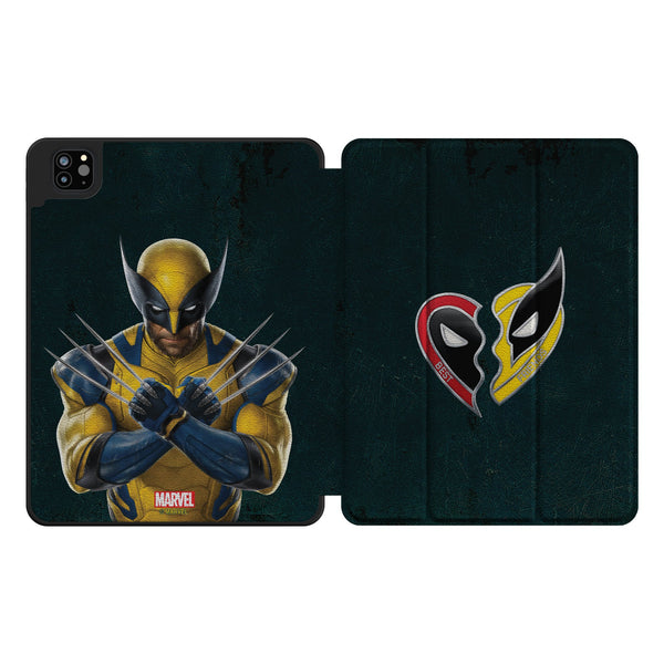 Marvel Deadpool Wolverine Badge iPad Tablet Case for Apple iPad