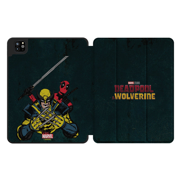 Marvel Deadpool Wolverine Badge iPad Tablet Case for Apple iPad