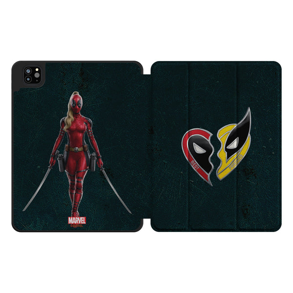 Marvel Ladypool Badge iPad Tablet Case for Apple iPad