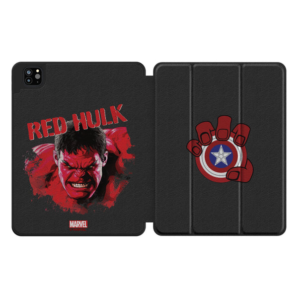 Marvel Avengers Red Hulk Badge iPad Tablet Case for Apple iPad