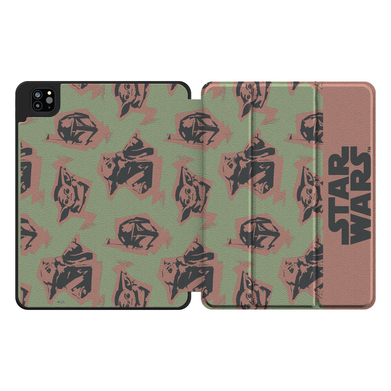 Star Wars: The Mandalorian Grogu Pattern iPad Tablet Case