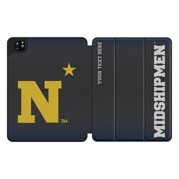 United State Naval Academy Midshipmen Personalized Linen iPad Tablet Case for Apple iPad